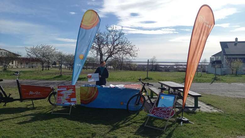 Infostand der Mobilitätzentrale Burgenland in Mörbisch