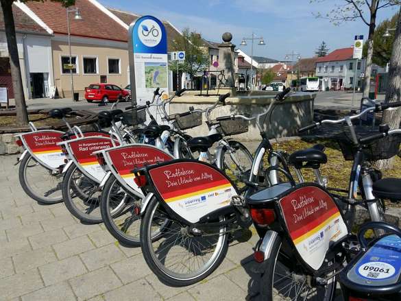 Fahrradstation nextbike am Domplatz in Eisenstadt