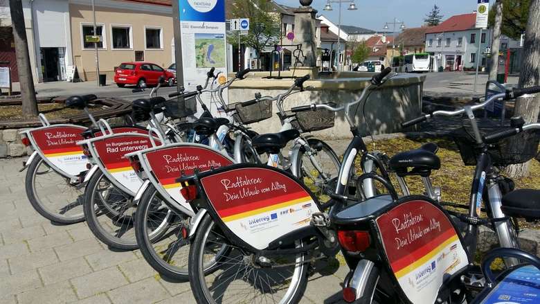 Fahrradstation nextbike am Domplatz in Eisenstadt