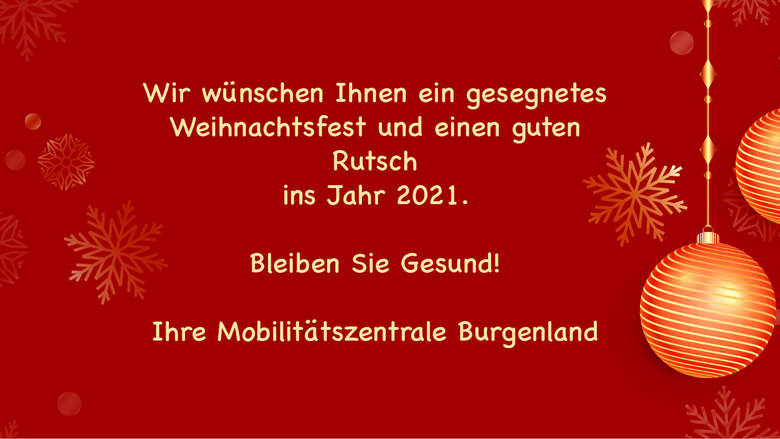 Weihnachtswünsche Mobilitätszentrale