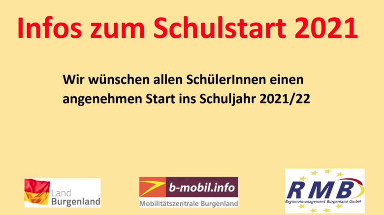 Infos zum Schulstart. Wir wünschen allen SchülerInnen einen guten Start ins neue Schuljahr 2021/22.