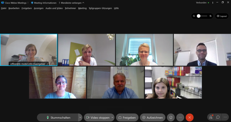 Screenshot des 4. ProjektpartnerInnen Meetings