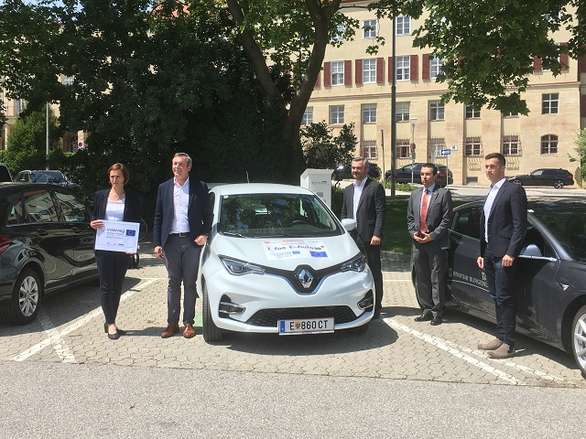 Renault Zoe E-Auto; Zopf-Renner, List, Dorner, Horvath, Pultz