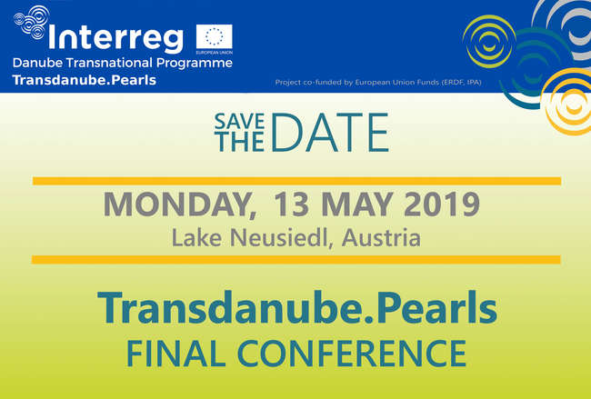 Save the Date für die Abschlusskonferenz des EU-Projekts Transdanube.Pearls im Mai 2019