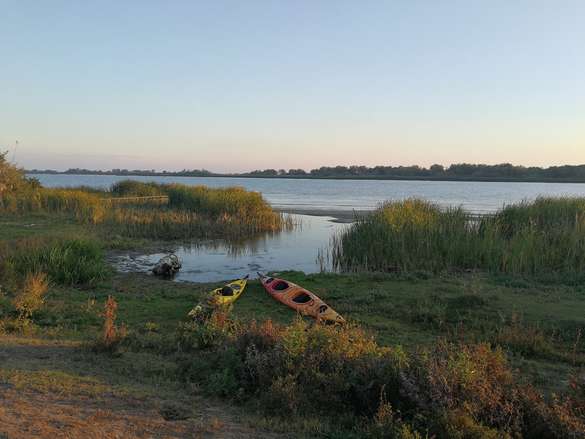 Landschaft und die Donau